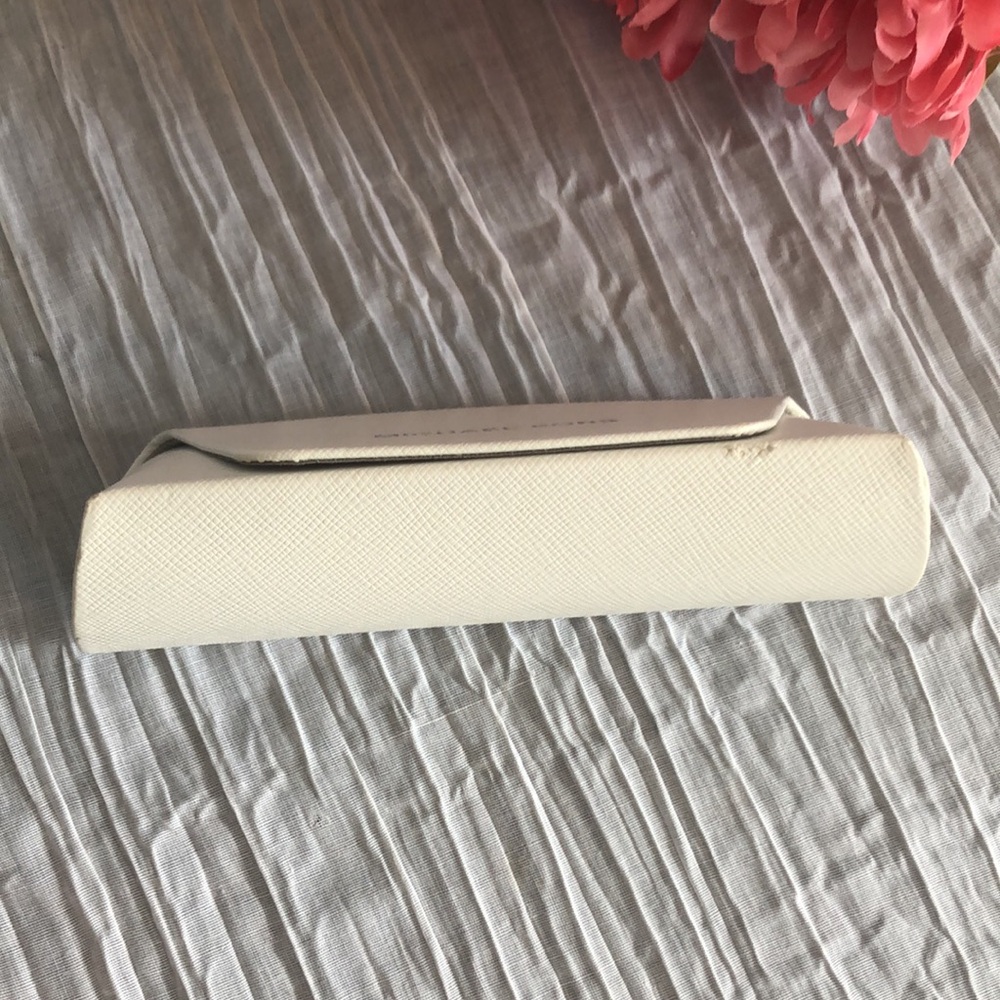 MICHAEL KORS white fold over snap sunglasses eyeglasses designer case - Picture 5 of 14